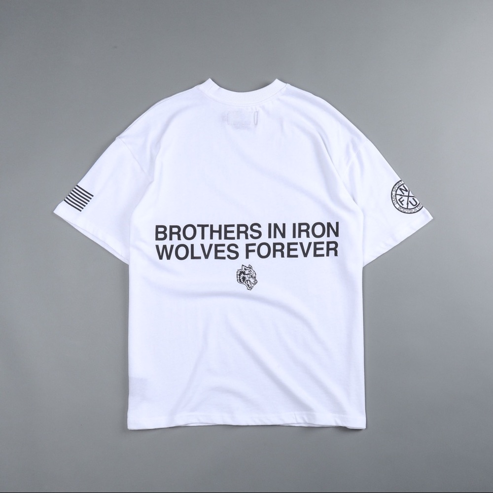 Darc Sport White Short Sleeve Tee with Black Back Script